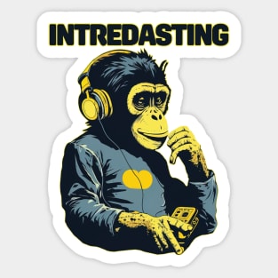 Intredasting Beats - Interesting Monkey Ape Sticker